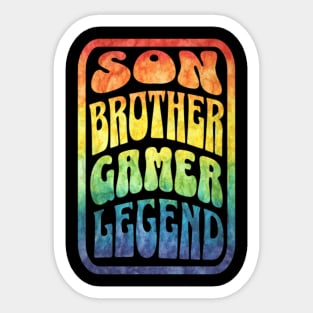 Son Brother Gamer Legend Sticker